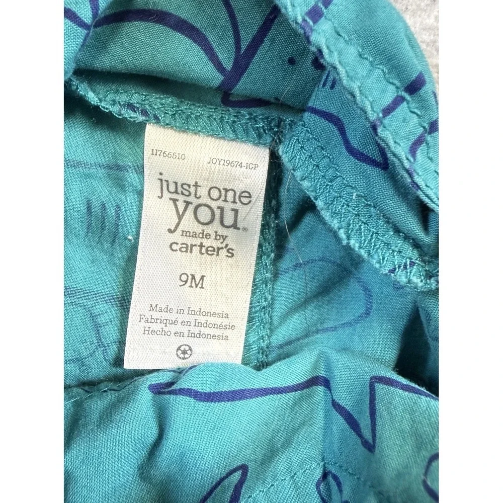 Carter's Baby's‎ Shark Overalls Size 9 Months